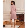 imageEkouaer Robes for Women Knee Length Bathrobe Lightweight Kimono Robe 34 Sleeve Loungewear Soft Sleepwear with Pockets SXXLMisty Rose