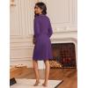imageEkouaer Robes for Women Knee Length Bathrobe Lightweight Kimono Robe 34 Sleeve Loungewear Soft Sleepwear with Pockets SXXLPurple