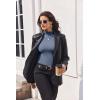 imageEkouaer Turtleneck Shirt Women Long Sleeve Mock Neck Slim Fit Tops Thermal Base Layer Soft Lightweight Stretch UndershirtsGray Blue