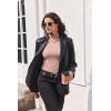 imageEkouaer Turtleneck Shirt Women Long Sleeve Mock Neck Slim Fit Tops Thermal Base Layer Soft Lightweight Stretch UndershirtsLight Pink
