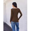 imageEkouaer Womens 3 Pack Long Sleeve Shirts V Neck Ribbed Slim Fit Basic Tops Thermal Undershirts Casual Tee XSXXLBlackBeigeBrown