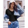 imageEkouaer Womens 3 Pack Long Sleeve Shirts V Neck Ribbed Slim Fit Basic Tops Thermal Undershirts Casual Tee XSXXLBlackNavyRed