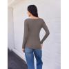 imageEkouaer Womens 3 Pack Long Sleeve Shirts V Neck Ribbed Slim Fit Basic Tops Thermal Undershirts Casual Tee XSXXLBlackWhiteTea Grey