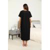 imageEkouaer Womens House Dress with Pockets Long Nightgowns for Women House Dress Pleated Front Moo Moos for Women SXXXLBlack