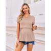 imageEkouaer Womens Nursing Tops 3 Packs Short Sleeve Breastfeeding Shirts Double Layer Postpartum Shirt SXXLBlackLight GreyPink