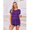 imageEkouaer Womens Nursing Tops 3 Packs Short Sleeve Breastfeeding Shirts Double Layer Postpartum Shirt SXXLBlackLight GreyPurple