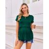 imageEkouaer Womens Nursing Tops 3 Packs Short Sleeve Breastfeeding Shirts Double Layer Postpartum Shirt SXXLBlacklight Graydeep Green