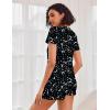 imageEkouaer Womens Pajama Sets Short Sleeve Pajamas for Women Sets Soft Lounge Sets Casual V Neck Sleepwear PJSBlack Moon Star