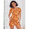 imageEkouaer Womens Pajama Sets Short Sleeve Pajamas for Women Sets Soft Lounge Sets Casual V Neck Sleepwear PJSHalloween