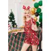 imageEkouaer Womens Pajama Sets Short Sleeve Pajamas for Women Sets Soft Lounge Sets Casual V Neck Sleepwear PJSRed Christmas Teddy