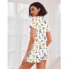 imageEkouaer Womens Pajama Sets Short Sleeve Pajamas for Women Sets Soft Lounge Sets Casual V Neck Sleepwear PJSWestern Cactus
