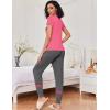 imageEkouaer Womens Pajamas Set 2 Piece Lounge Pj Set Short Sleeve Sleepwear Tops with Joggers Pants Loungewear Print NightwearButterfly