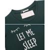 imageEkouaer Womens Pajamas Set 2 Piece Lounge Pj Set Short Sleeve Sleepwear Tops with Joggers Pants Loungewear Print NightwearDeep Green