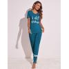imageEkouaer Womens Pajamas Set 2 Piece Lounge Pj Set Short Sleeve Sleepwear Tops with Joggers Pants Loungewear Print NightwearPattern3