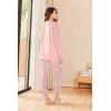 imageEkouaer Womens Pajamas Set Long Sleeve Christmas PJ Sets Soft Lounge Set for Women Sleepwear Joggers with PocketsPink Striped