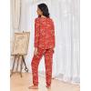 imageEkouaer Womens Pajamas Set Long Sleeve Christmas PJ Sets Soft Lounge Set for Women Sleepwear Joggers with PocketsRed Christmas