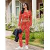 imageEkouaer Womens Pajamas Set Long Sleeve Christmas PJ Sets Soft Lounge Set for Women Sleepwear Joggers with PocketsRed Christmas