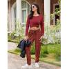 imageEkouaer Womens Pajamas Set Long Sleeve Christmas PJ Sets Soft Lounge Set for Women Sleepwear Joggers with PocketsRed Plaid 2