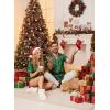 imageEkouaer Womens Silk Satin Pajamas Set Short Sleeve Sleepwear Button Down Loungewear 2 Piece Pjs Shorts Set S5X Plus SizeChristmas Candy Green