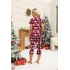imageEkouaer Womens Sleepwear Capri Pajama Sets Short Sleeve TwoPiece Pjs V Neck Tops ampamp Capri Pants with Pockets S3XLZ Christmas Santa  Plaid