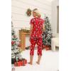 imageEkouaer Womens Sleepwear Capri Pajama Sets Short Sleeve TwoPiece Pjs V Neck Tops ampamp Capri Pants with Pockets S3XLZ Christmas Snowman Print