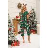 imageEkouaer Womens Sleepwear Capri Pajama Sets Short Sleeve TwoPiece Pjs V Neck Tops ampamp Capri Pants with Pockets S3XLZ Christmas Trees