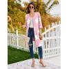 imageEkouaer Zipper Robes for Women 34 Sleeves Lightweight House Coat Zip Up Bathrobe Soft Nightgown with Pockets S3XLPink Floral