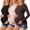 3pcs Black / Brown / Beige