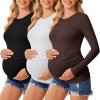 3pcs Black / Brown / White