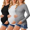3pcs Black / Grey / White