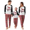 imageEkouaer Family Christmas Pajamas Matching Sets Long Sleeve Couple Pjs Holiday Sleepwear Soft Loungewear with PocketsBlack Redsnowman