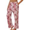 imageEkouaer Pajama Pants Women Soft Casual Lounge Pajama Bottoms Comfy Stretch Sleep Pants Wide Leg Pj Bottoms with PocketsRed Cherry