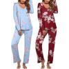Blue Flower + Burgundy Flower