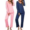Pink Stripes + Blue Polka Dots