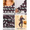 imageEkouaer Thermal Underwear for Women Long Johns Sets Base Layer Lightweight 2 Pieces Pajams SetBlack Deer