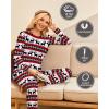 imageEkouaer Thermal Underwear for Women Long Johns Sets Base Layer Lightweight 2 Pieces Pajams SetDeer White