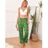 imageEkouaer Womens Soft Pajama Pants Casual Lounge Sleep Pants Stretch Pajama Bottoms Color Block Hem Pj Pants with PocketsGreen Christmas