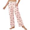 imageEkouaer Pajama Pants for Women Soft Comfy Pajama Sleep Bottoms Casual Stretch Wide Leg Lounge Pants with PocketsApricot Teddy