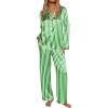Green White Stripe