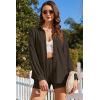 imageEkouaer 2 Piece Sets for Women Lounge Sets Button Down Matching Shorts Sets with Pockets Swiss Dot OutfitsBrown