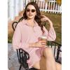 imageEkouaer 2 Piece Sets for Women Lounge Sets Button Down Matching Shorts Sets with Pockets Swiss Dot OutfitsLight Pink
