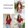 imageEkouaer Button Down Pajamas for Women Set Short Sleeve Womens Sleepwear Shorts Set 2 Piece Summer Lounge SetsDeep Red