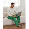 imageEkouaer Mens Pajama Pants Lounge Pants with Pockets Soft Sleep Pants Loose Fit Pj Bottoms with Drawstring SXXLGreen Plaid