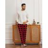 imageEkouaer Mens Pajama Pants Lounge Pants with Pockets Soft Sleep Pants Loose Fit Pj Bottoms with Drawstring SXXLRed Plaidblue Plaid02