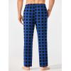 imageEkouaer Mens Pajama Pants Lounge Pants with Pockets Soft Sleep Pants Loose Fit Pj Bottoms with Drawstring SXXLRed Plaidblue Plaid02