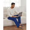 imageEkouaer Mens Pajama Pants Lounge Pants with Pockets Soft Sleep Pants Loose Fit Pj Bottoms with Drawstring SXXLRed Plaidblue Plaid02