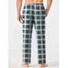 imageEkouaer Mens Pajama Pants Lounge Pants with Pockets Soft Sleep Pants Loose Fit Pj Bottoms with Drawstring SXXLRed Plaidgreen Plaid
