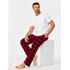 imageEkouaer Mens Pajama Pants Lounge Pants with Pockets Soft Sleep Pants Loose Fit Pj Bottoms with Drawstring SXXLRed Plaidwhite Plaid