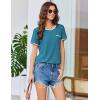 imageEkouaer Womens Pajama Set Ribbed Knit Soft Shorts Pjs Summer Sleepwear Two Piece Casual Lounge Sets with Drawstring ampamp PocketsSlate Teal