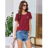 imageEkouaer Womens Pajama Set Ribbed Knit Soft Shorts Pjs Summer Sleepwear Two Piece Casual Lounge Sets with Drawstring ampamp PocketsWine Red